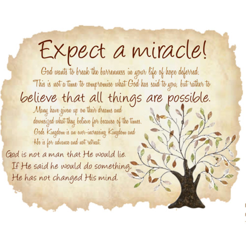 EXPECT A MIRACLE1